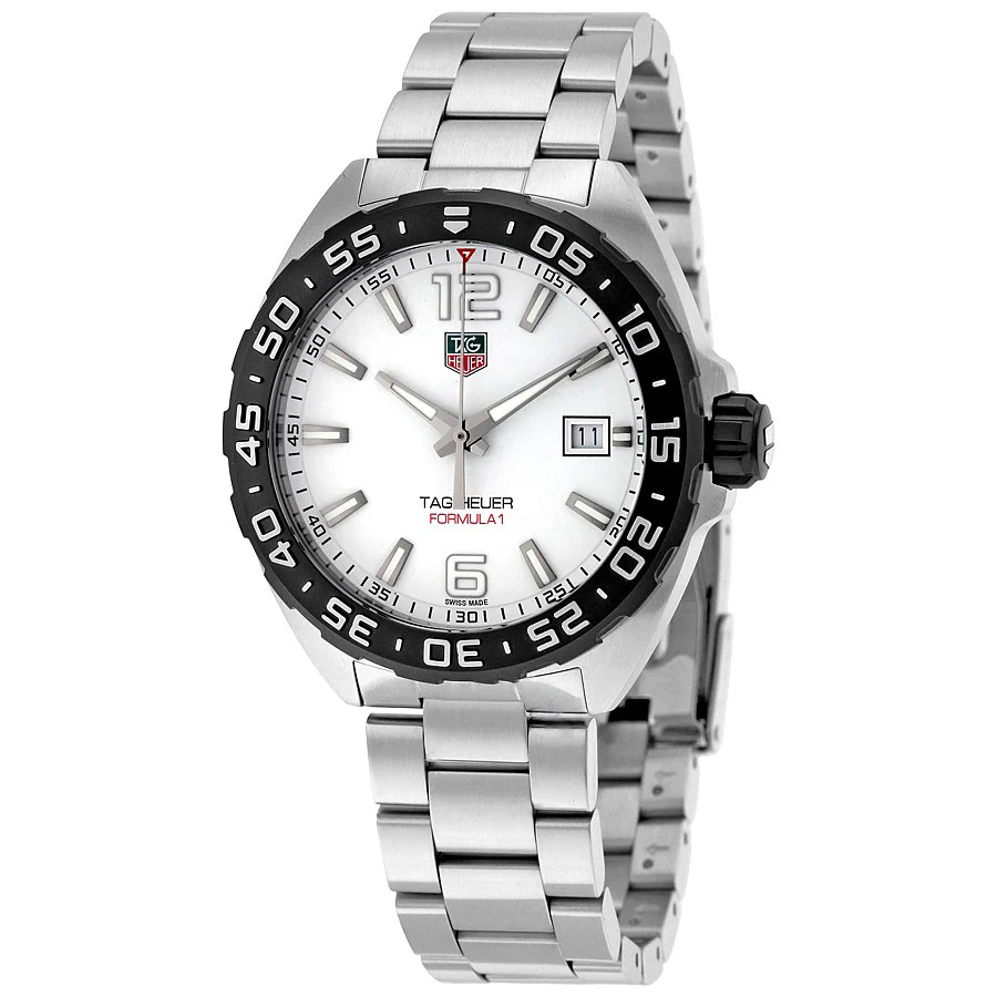 TAG Heuer Men's WAZ1111.BA0875 F1 White Quartz Watch