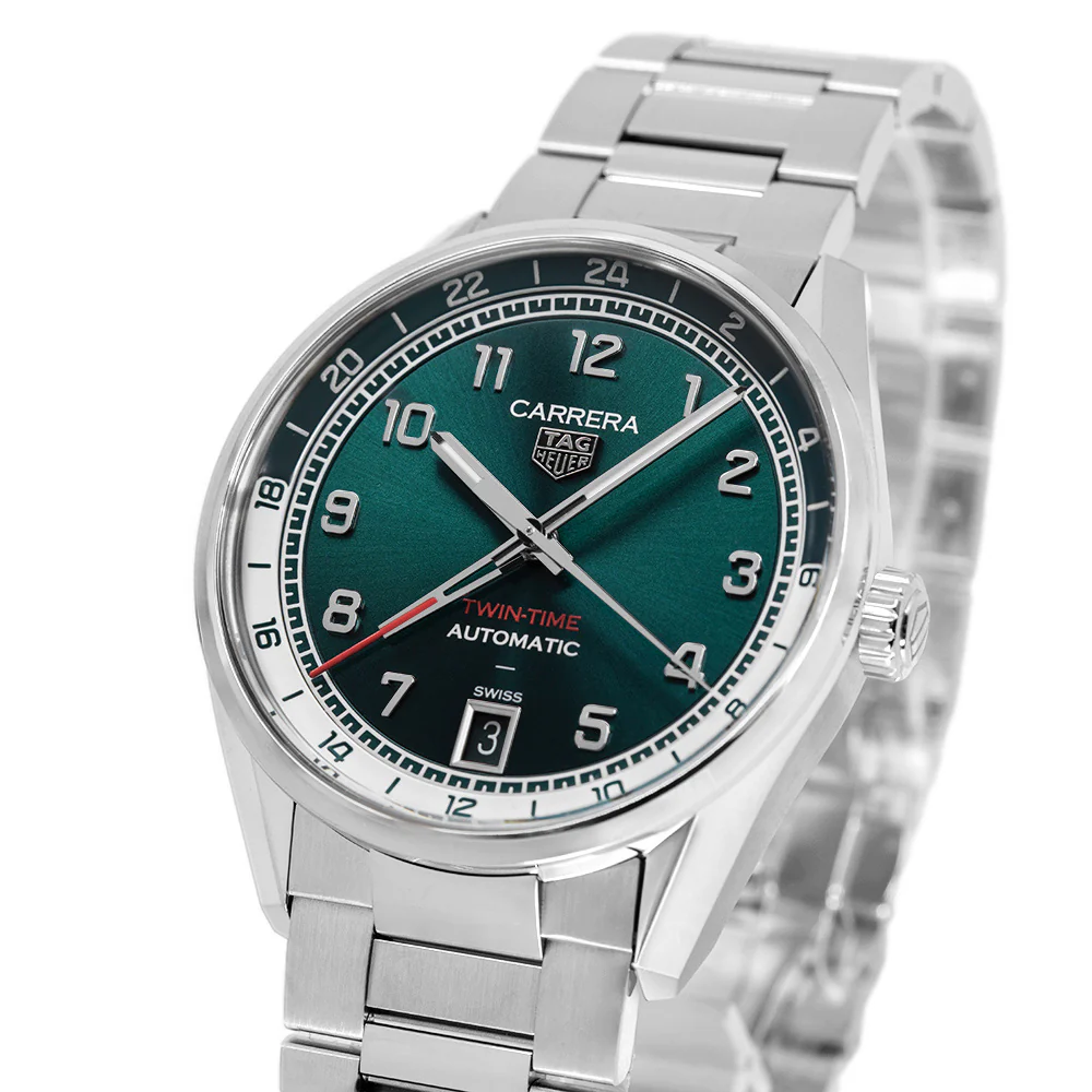 Tag Heuer Men's WDA2114.BA0043 Carrera Date Twin-Time Auto - Image 10
