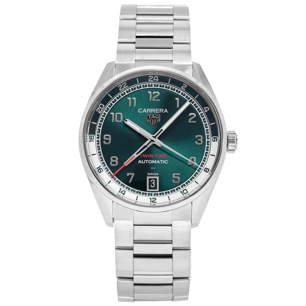 Tag Heuer Men's WDA2114.BA0043 Carrera Date Twin-Time Auto - Image 3