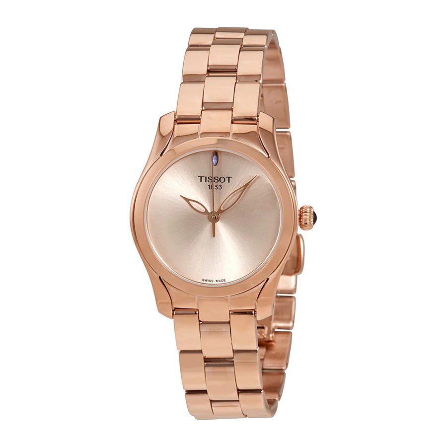 Tissot Ladies T112.210.33.451.00 T-Wave Rose Gold Tone Watch