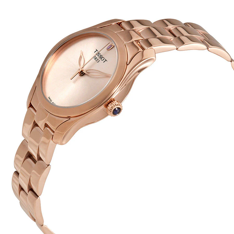Tissot Ladies T112.210.33.451.00 T-Wave Rose Gold Tone Watch - Image 2