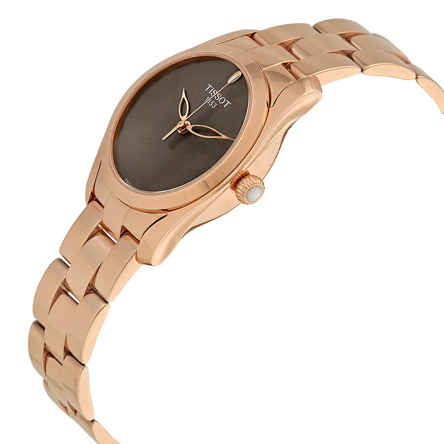 Tissot Ladies T1122103306100 T-Lady Rose Gold PVD Watch - Image 2