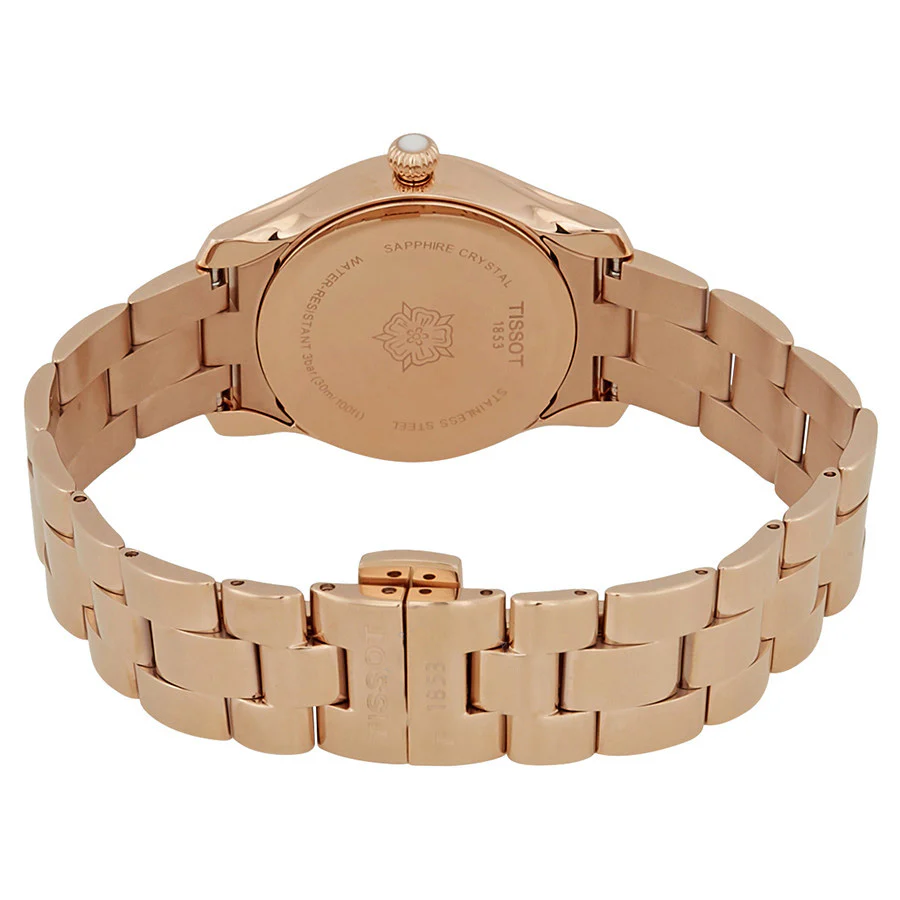 Tissot Ladies T1122103306100 T-Lady Rose Gold PVD Watch - Image 3