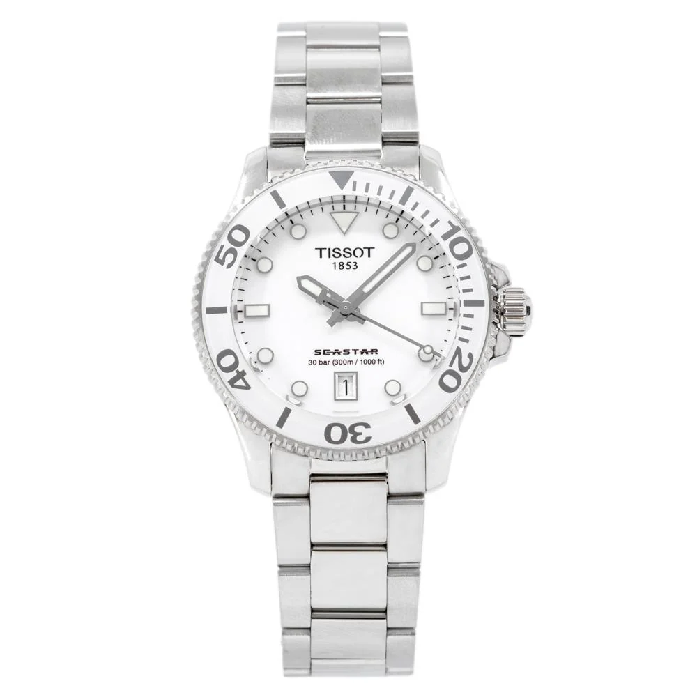Tissot Ladies T120.210.11.011.00 Seastar Silver Dial Watch - Image 2