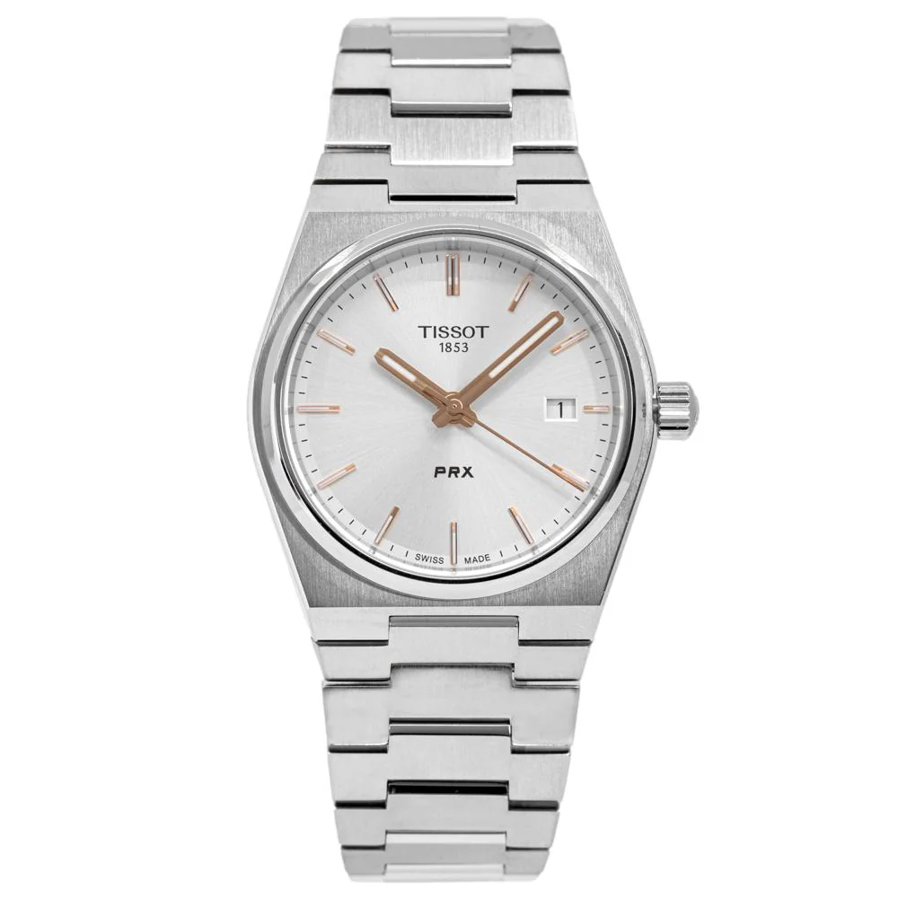 Tissot Ladies T137.210.11.031.00 PRX 35mm Silver Dial Watch - Image 3