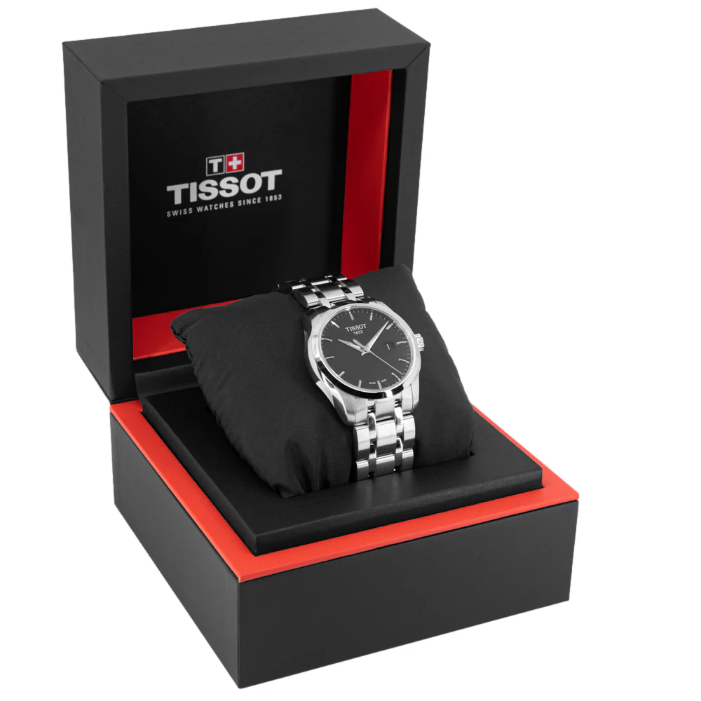 Tissot Men's T035.410.11.051.00 Couturier Black Dial Quartz - Image 10