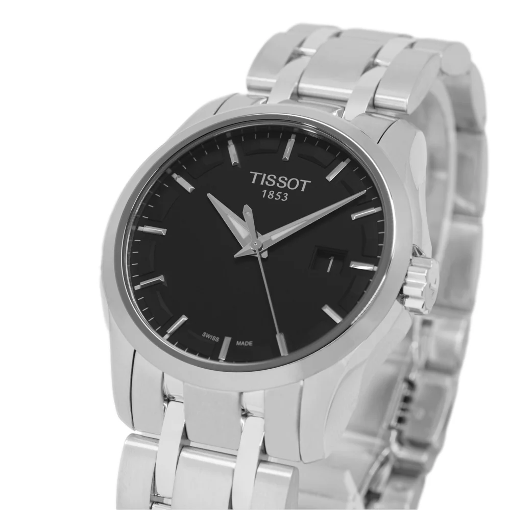Tissot Men's T035.410.11.051.00 Couturier Black Dial Quartz - Image 11