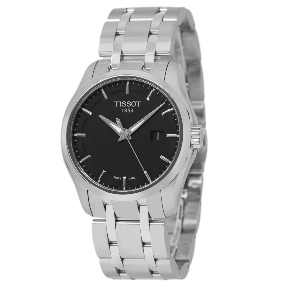 Tissot Men's T035.410.11.051.00 Couturier Black Dial Quartz - Image 2