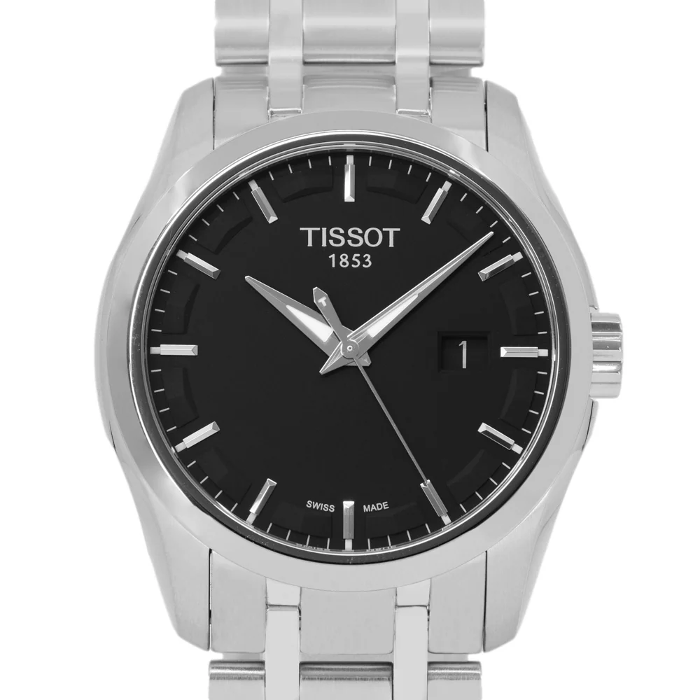 Tissot Men's T035.410.11.051.00 Couturier Black Dial Quartz - Image 3