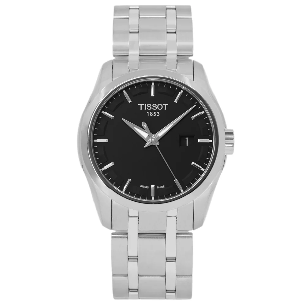 Tissot Men's T035.410.11.051.00 Couturier Black Dial Quartz - Image 4