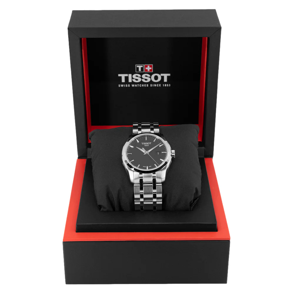 Tissot Men's T035.410.11.051.00 Couturier Black Dial Quartz - Image 9