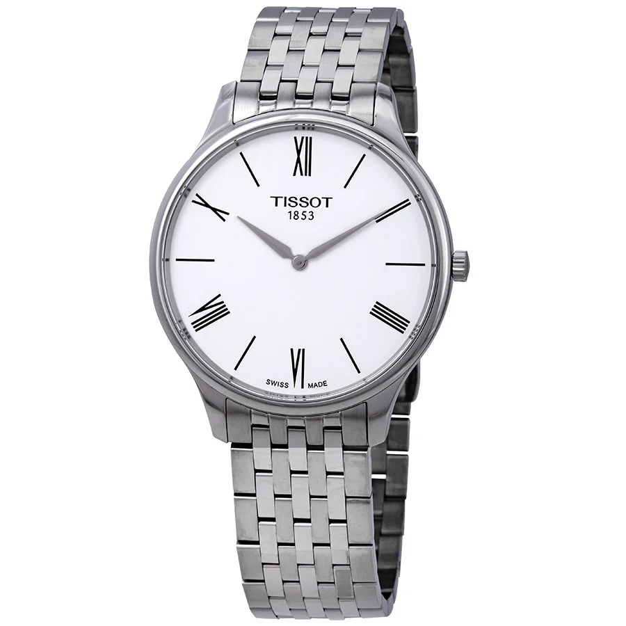 Tissot Men's T063.409.11.018.00 Tradition White Dial Watch