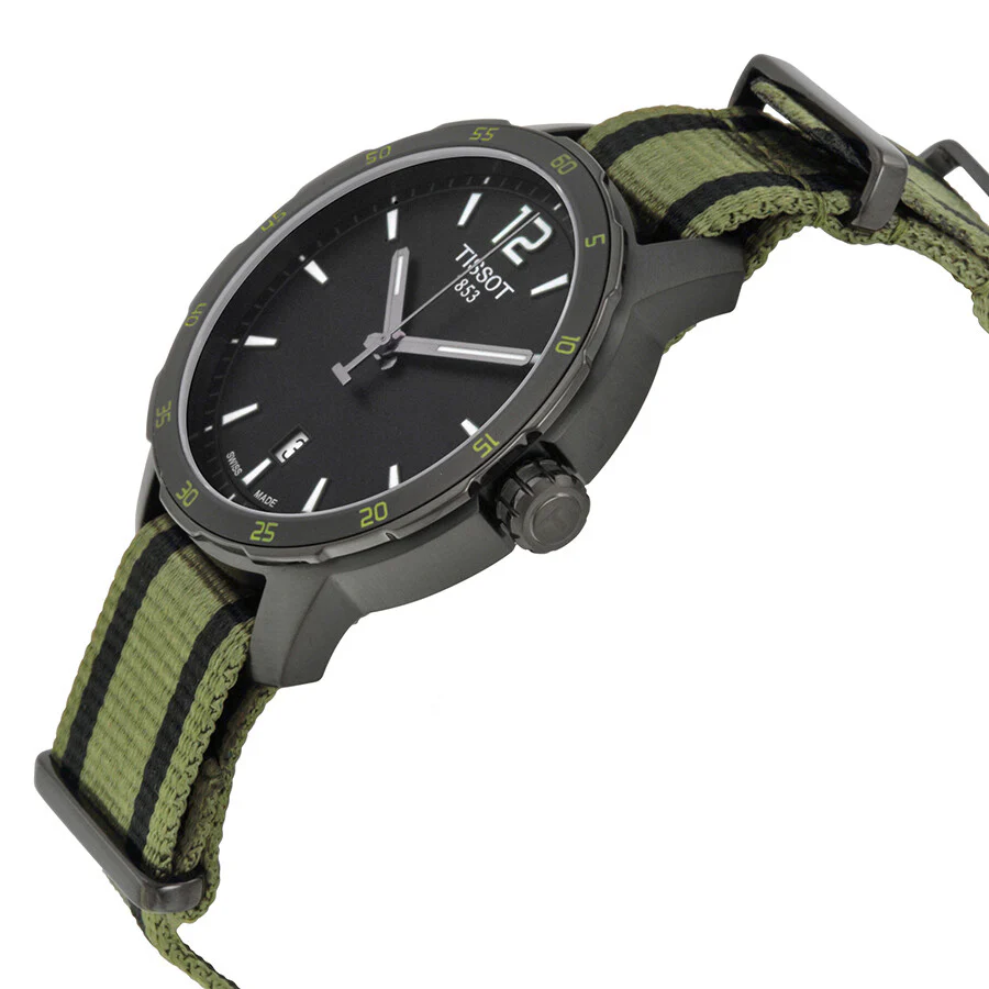 Tissot Men's T095.410.37.057.00 T-Sport Quickster Nato Watch - Image 2