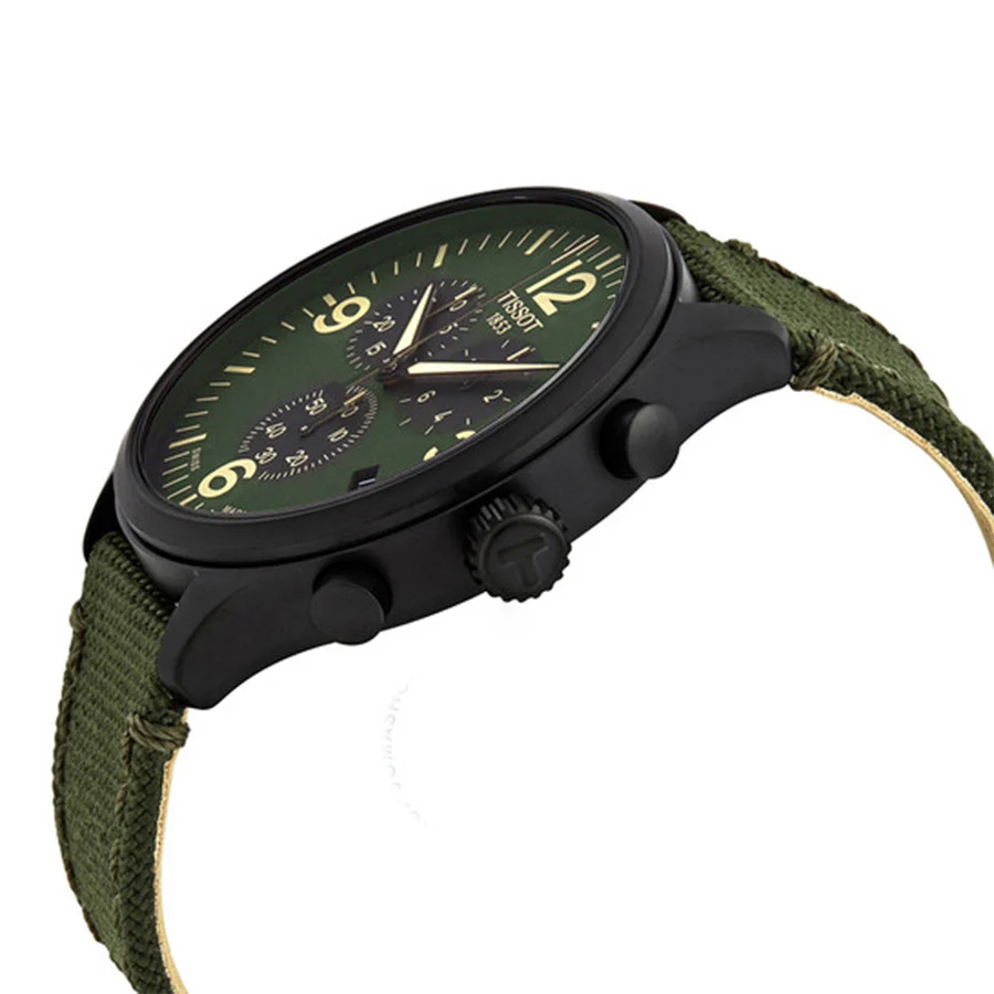 Tissot Men's T116.617.37.097.00 Chrono XL Green Watch - Image 2