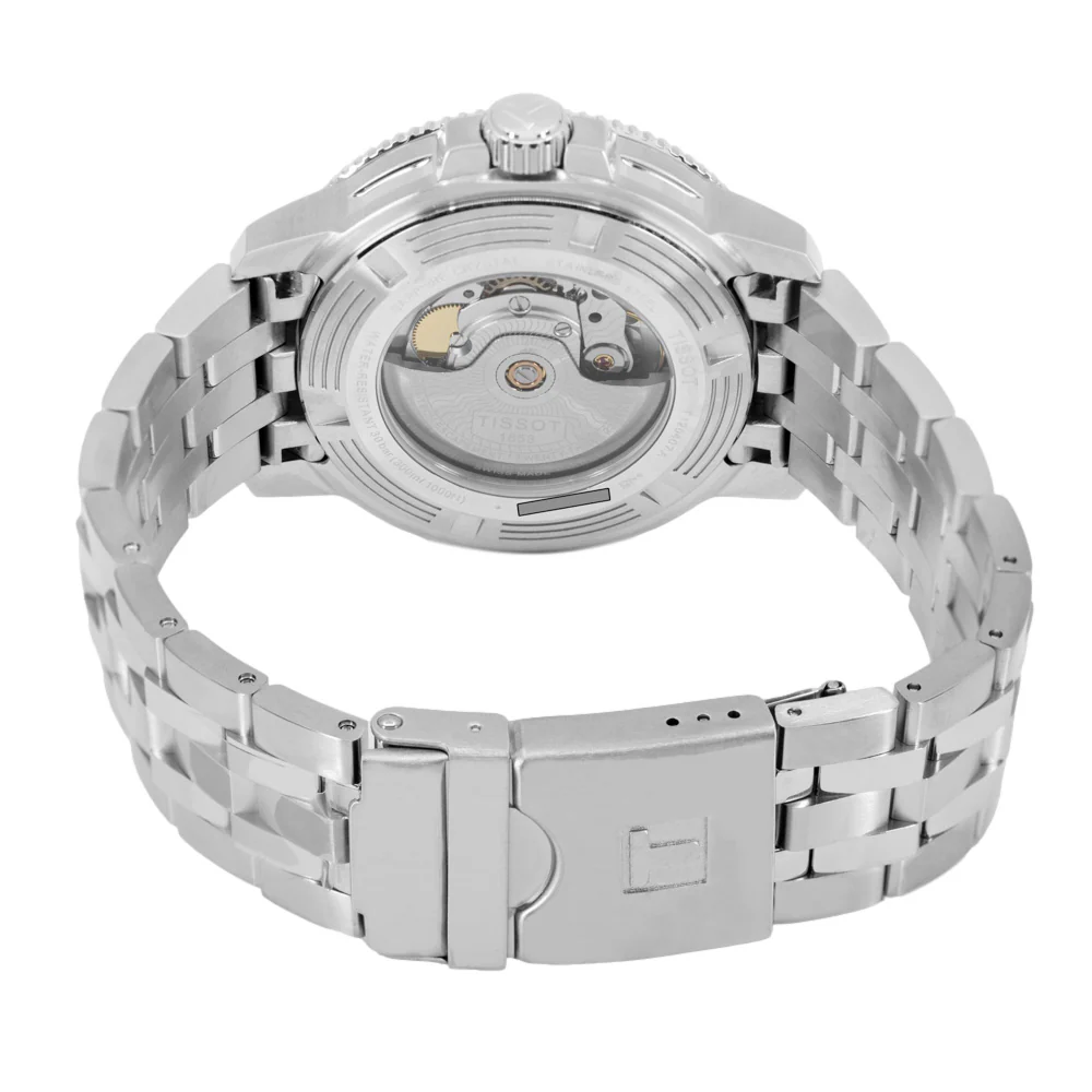 Tissot Men's T120.407.11.051.00 Seaster Black Dial Watch - Image 5
