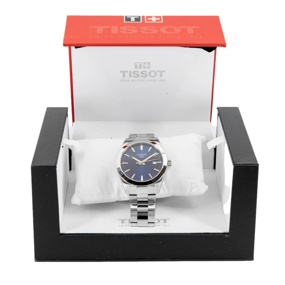 Tissot Men's T127.410.11.041.00 T-Classic Blue Dial Watch - Image 7