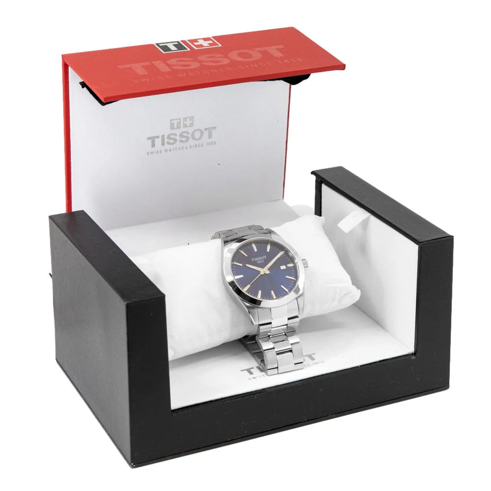 Tissot Men's T127.410.11.041.00 T-Classic Blue Dial Watch - Image 8