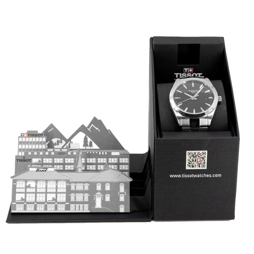 Tissot Men's T127.410.11.051.00 Gentleman Black Dial Quartz - Image 7
