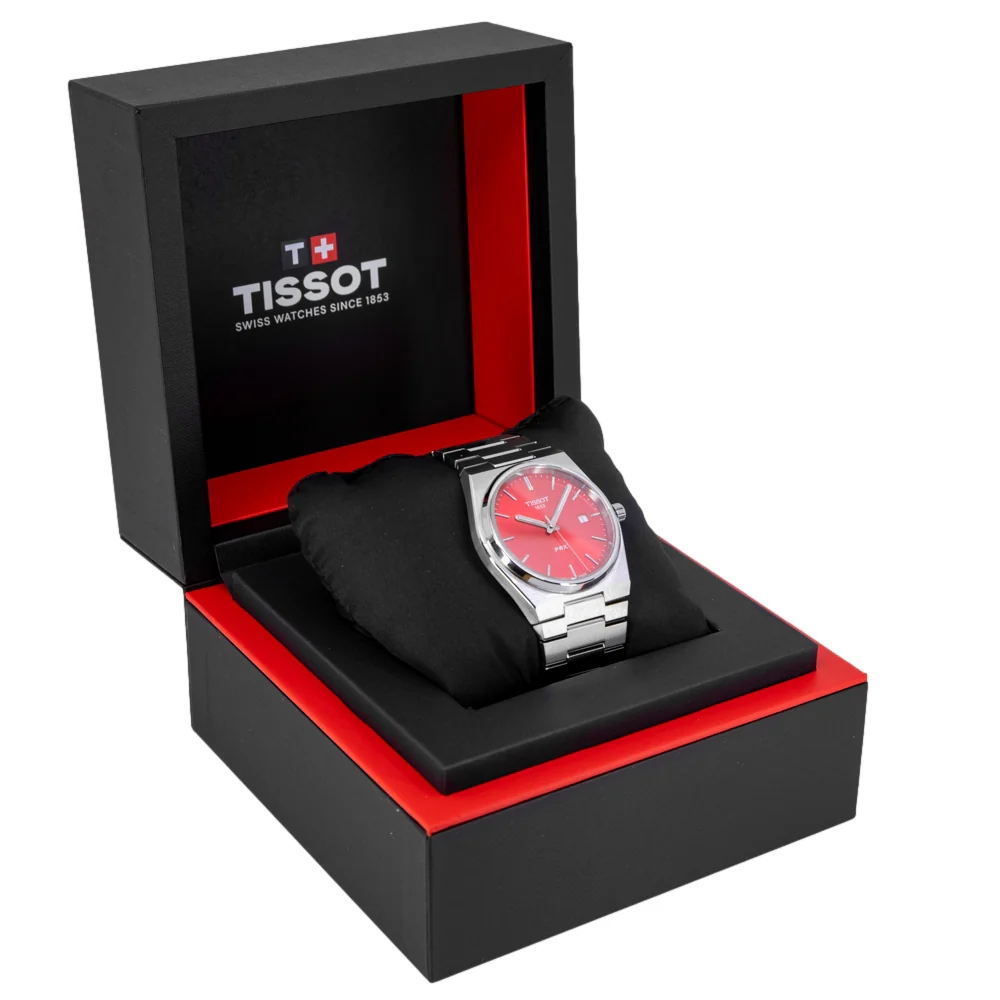 Tissot Men's T137.410.11.421.00 PRX 40mm Red Dial Quartz - Image 9