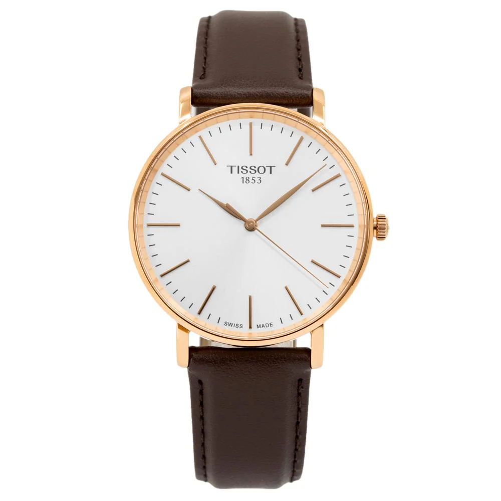 Tissot Men's T143.410.36.011.00 Everytime Silver Dial Watch - Image 3