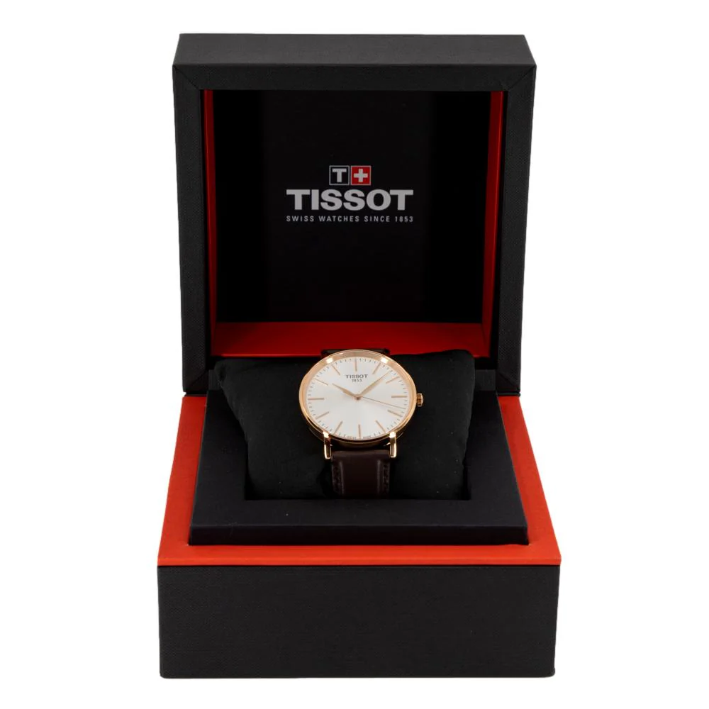 Tissot Men's T143.410.36.011.00 Everytime Silver Dial Watch - Image 8