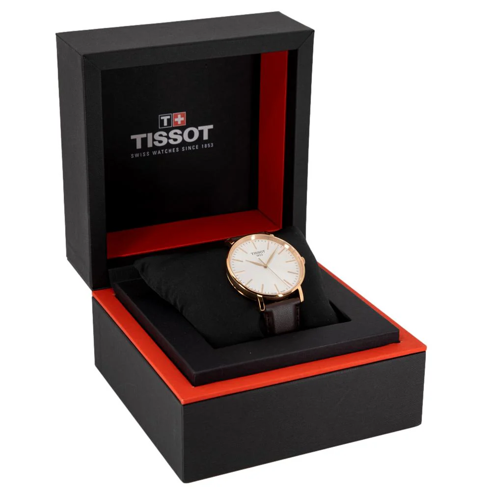 Tissot Men's T143.410.36.011.00 Everytime Silver Dial Watch - Image 9