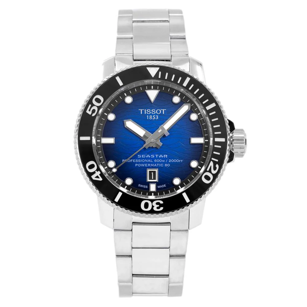 Tissot T120.607.11.041.01 Seastar 2000 Blue Dial Watch - Image 2