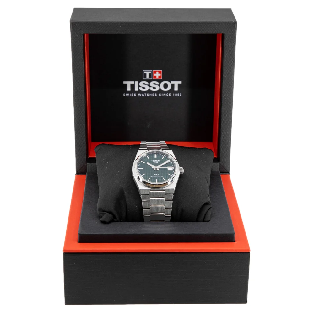 Tissot T137.207.11.091.00 PRX 35 Powermatic 80-Green Dial - Image 8