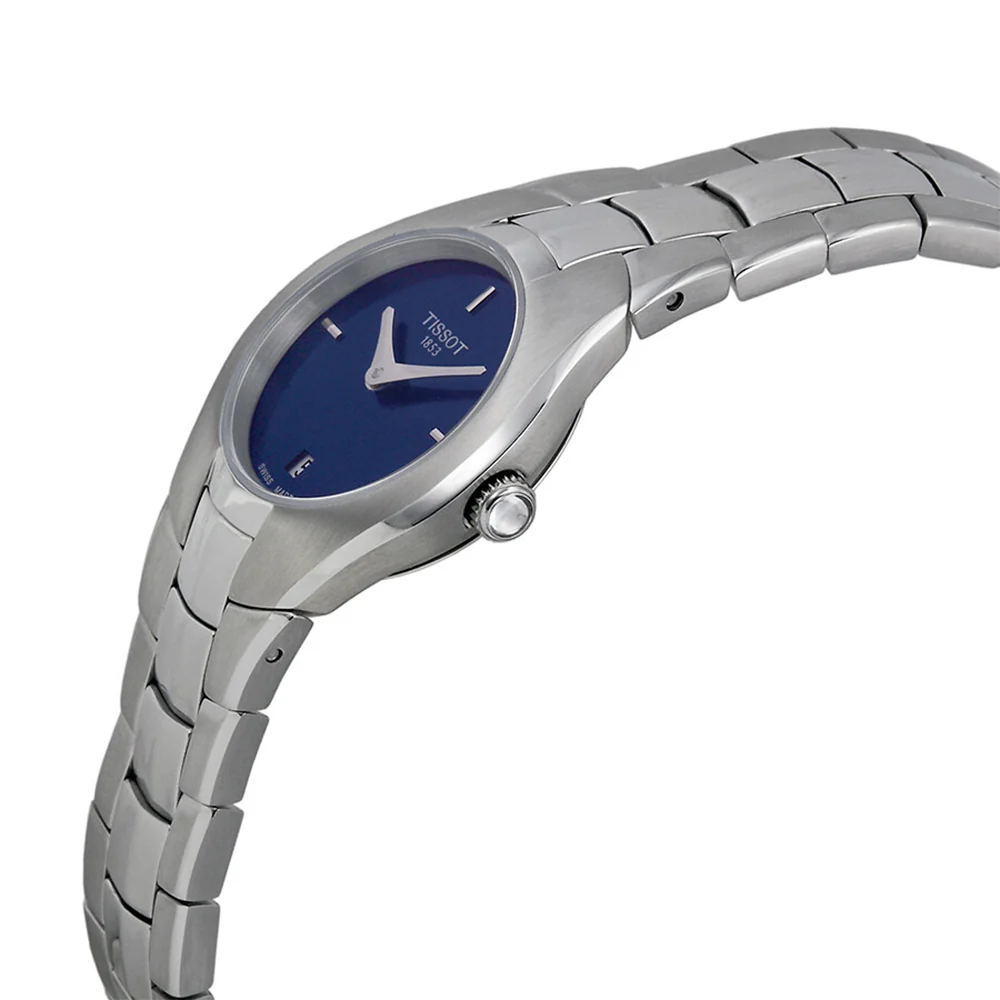 Tissot Women's T096.009.11.131.00 T-Round Blue MOP Quartz - Image 2