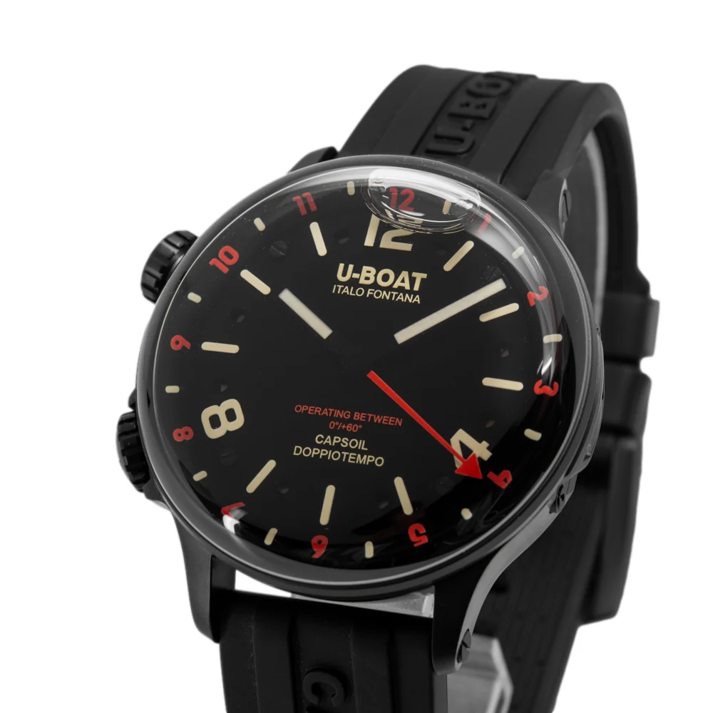 U-Boat 8841/B Capsoil Doppiotempo 45mm DLC RED REHAUT - Image 10