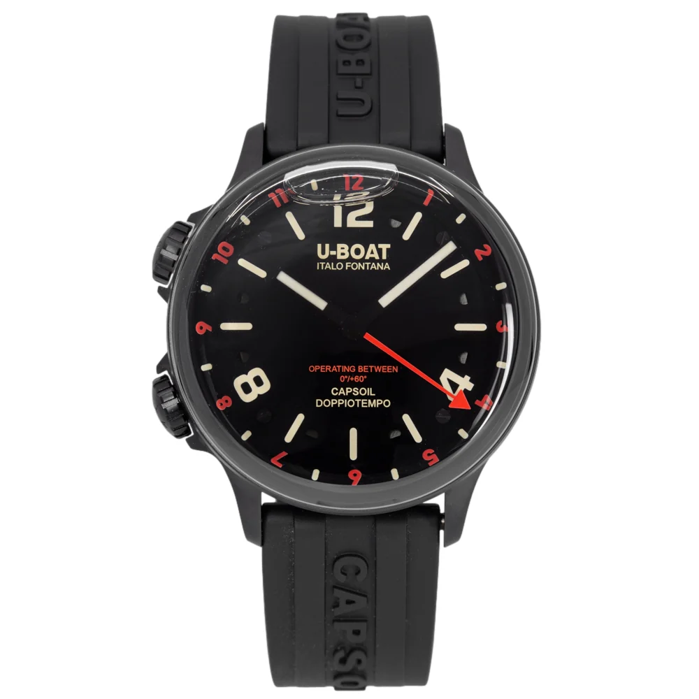 U-Boat 8841/B Capsoil Doppiotempo 45mm DLC RED REHAUT - Image 3