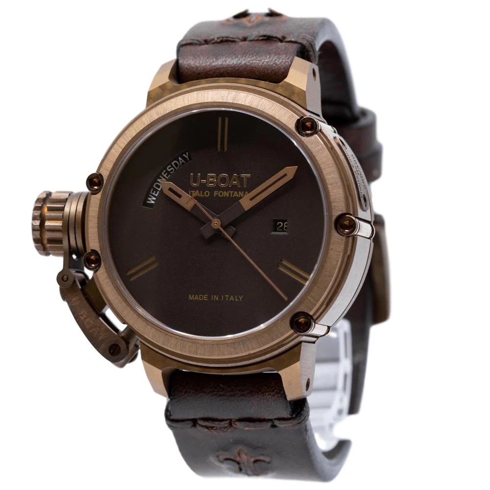 U-Boat Men's 7538 Chimera 46 Day Date Bronze Limited Edition