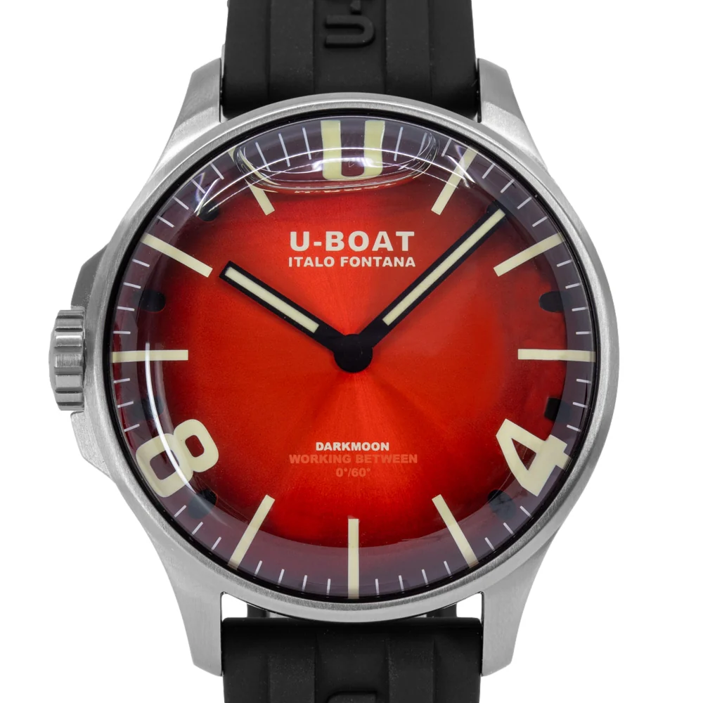 U-Boat Men's 8701/B Darkmoon 44 SS Red SS Soleil Quartz - Image 2