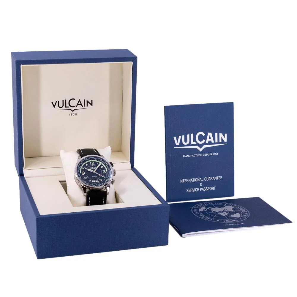 Vulcain Men's 110163A07.BFC102 Montre Aviator Cricket Watch - Image 11
