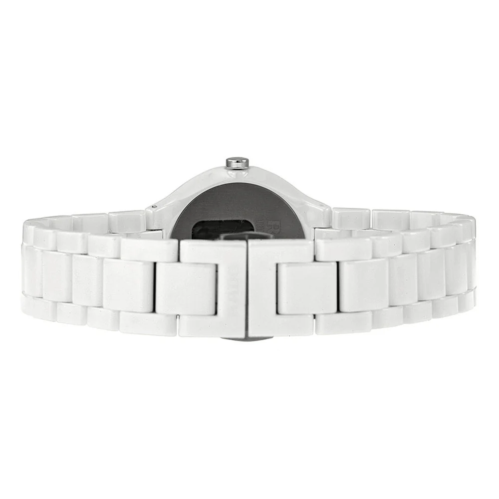 Women's R27958112 True Thinline White Ceramic Quartz - Image 3