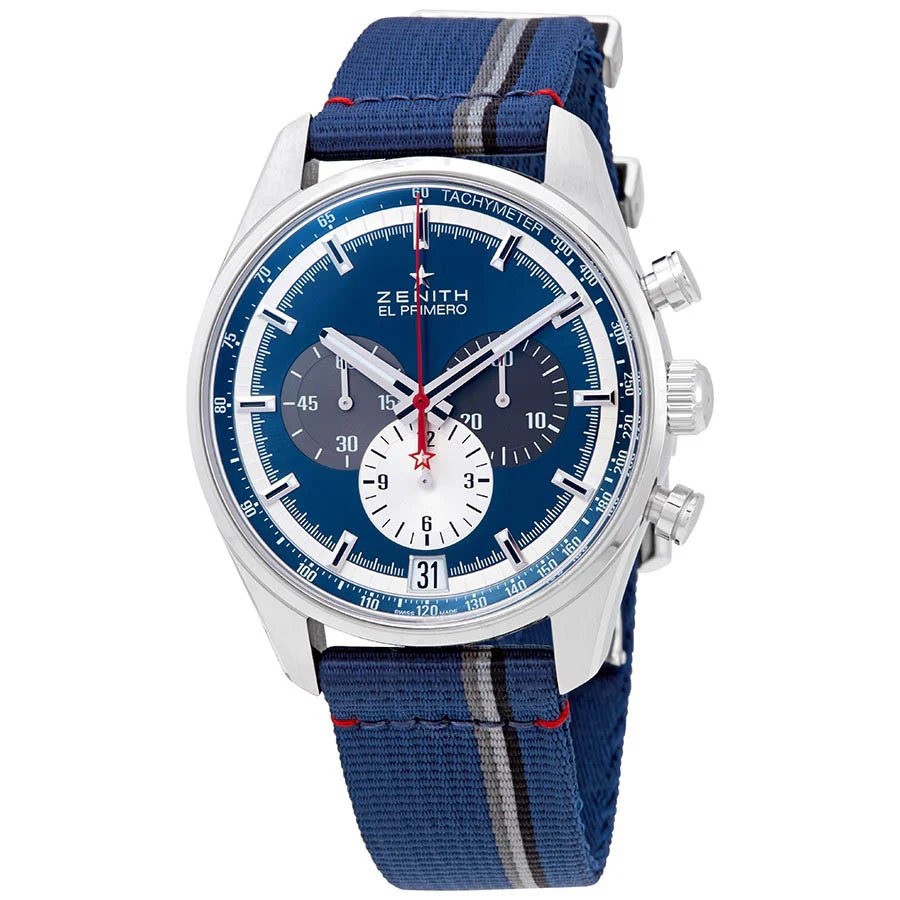 Zenith 03.2040.400/53.C802 El Primero Steel Blue 42 mm Watch - Image 2