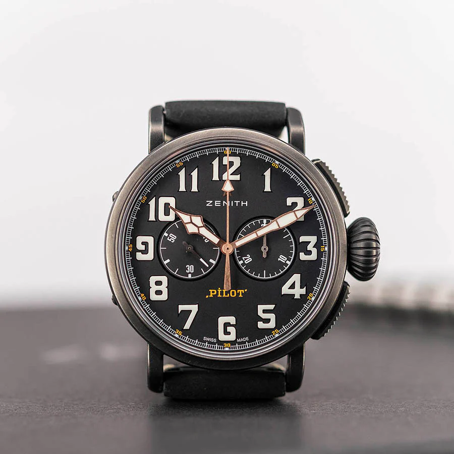 Zenith Men's 11.2432.4069/21.C900 Pilot Type 20 Black Watch - Image 3