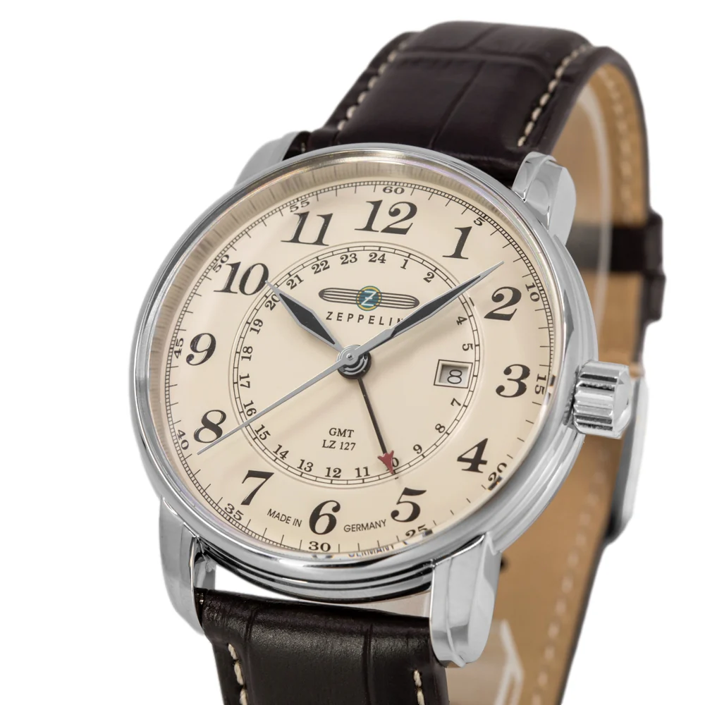 Zeppelin Men's 7642-5 LZ127 Graf Dual Time 42mm Quartz - Image 10