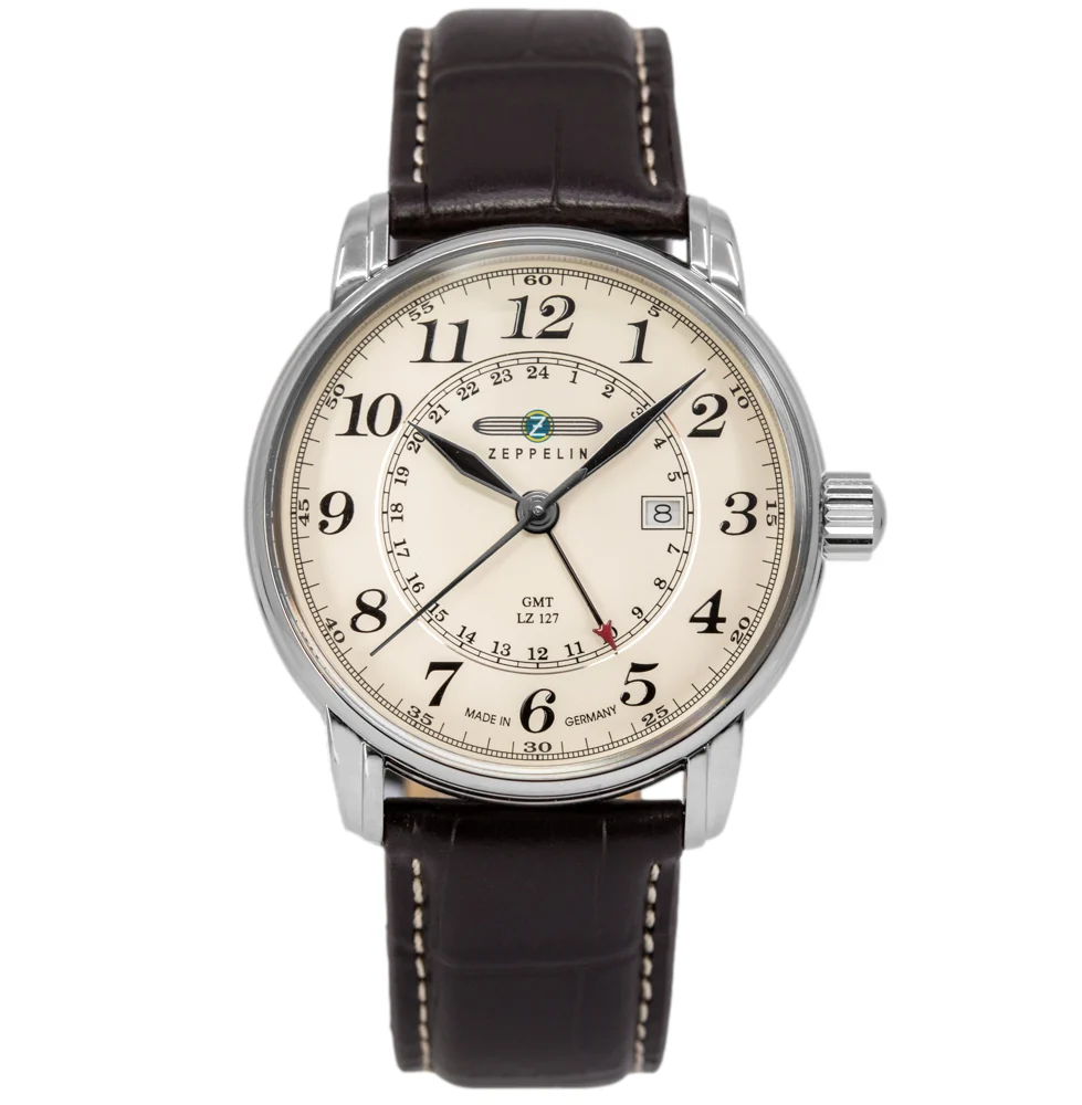 Zeppelin Men's 7642-5 LZ127 Graf Dual Time 42mm Quartz - Image 3