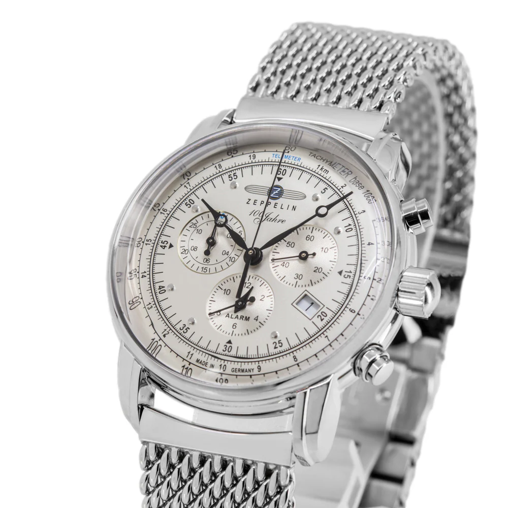 Zeppelin Men's 7680M-1 100 Years Zeppelin 42mm Quartz Chrono - Image 10